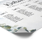 犬の赤ちゃんシャワーのシーティングプラン ポスター (角)