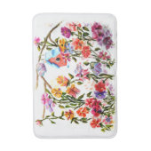 犬の足で鳥の家を印刷 バスマット (正面縦)