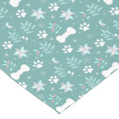 犬の足と休日のボーンパターン ショートテーブルランナー (コーナー)