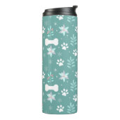 犬の足と休日のボーンパターン タンブラー (回転左)