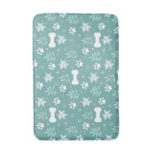 犬の足と休日のボーンパターン バスマット (正面縦)