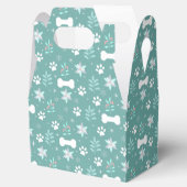 犬の足と休日のボーンパターン フェイバーボックス (オープン)