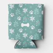 犬の足と休日のボーンパターン 缶クーラー (正面)