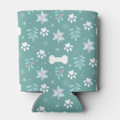 犬の足と休日のボーンパターン 缶クーラー (裏面)