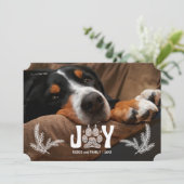 犬の足と松ペットラバーラバー水平方向の写真 シーズンカード (スタンド正面)