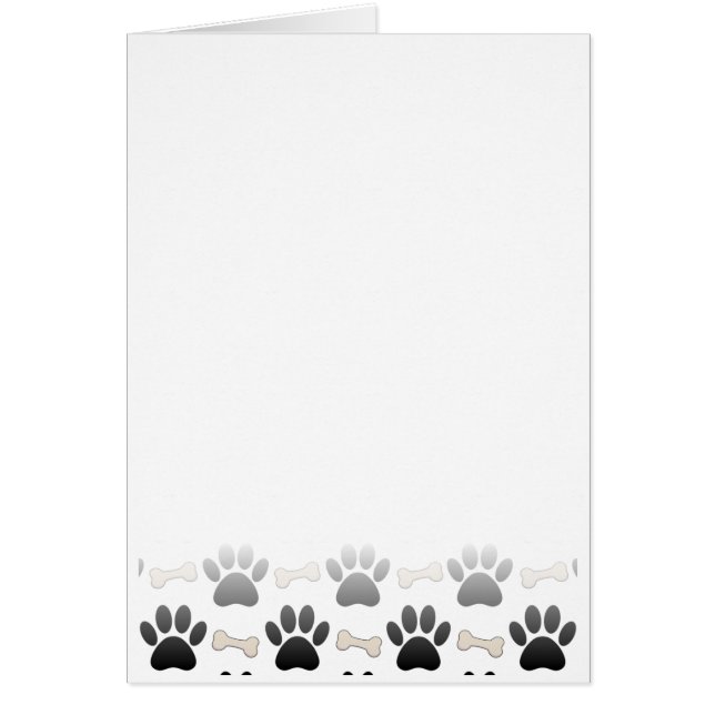 犬の足と骨のグラデーション (正面)