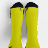 犬の足のアイコン – ブラック&金ゴールド ソックス (上部)