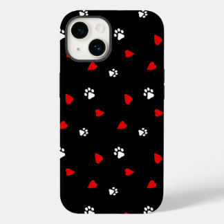 犬の足のハートパターン Case-Mate iPhone 14ケース