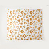 犬の足のパターン タペストリー (正面(横))