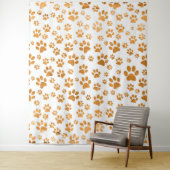 犬の足のパターン タペストリー (インサイチュ)