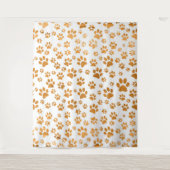 犬の足のパターン タペストリー (正面)