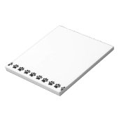 犬の足のパターン ノートパッド (回転)