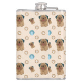 犬の足のパターン フラスク (裏面)