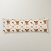 犬の足のパターン ボディピロー (裏面)