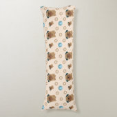 犬の足のパターン ボディピロー (正面縦)