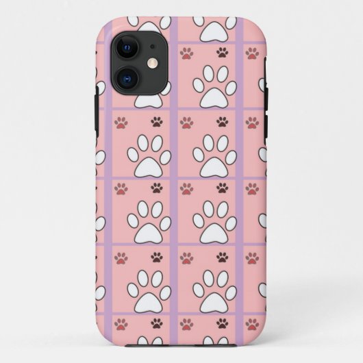 犬の足のパターン Case-Mate iPhoneケース (裏面)