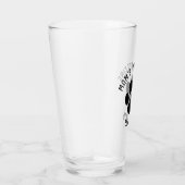 犬の足のプリントパーソナライズなペット恋人の飲むこと タンブラーグラス (右)