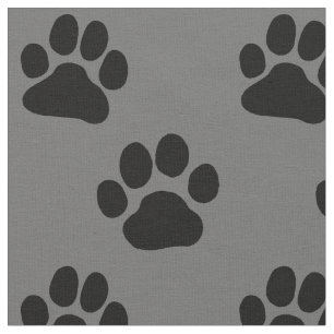 犬の足のプリント ファブリック
