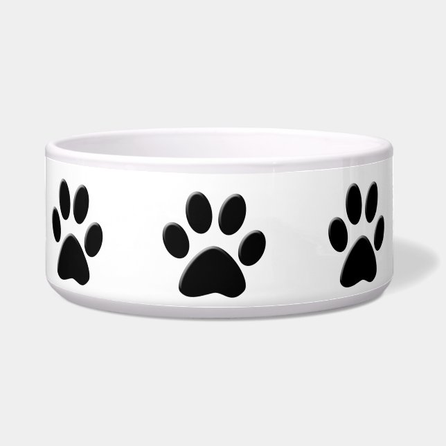 犬の足のプリント ボウル (正面)