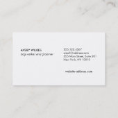 犬の足のロゴペット座ってグルーミング 名刺 (裏面)