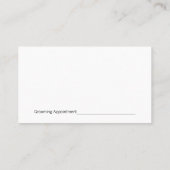 犬の足のロゴ | 女性トレーニング犬 予約カード (裏面)