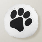 犬の足の丸い枕 ラウンドクッション (正面)