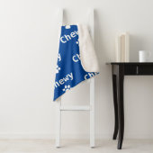 犬の足の名前ネイビーホワイト シェルパブランケット (インサイチュ)