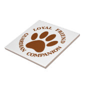 犬の足の忠実な友人 タイル (側面)