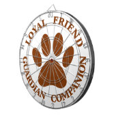 犬の足の忠実な友人 ダーツボード (正面右)