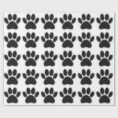 犬の足の絵 ラッピングペーパー (フラット)
