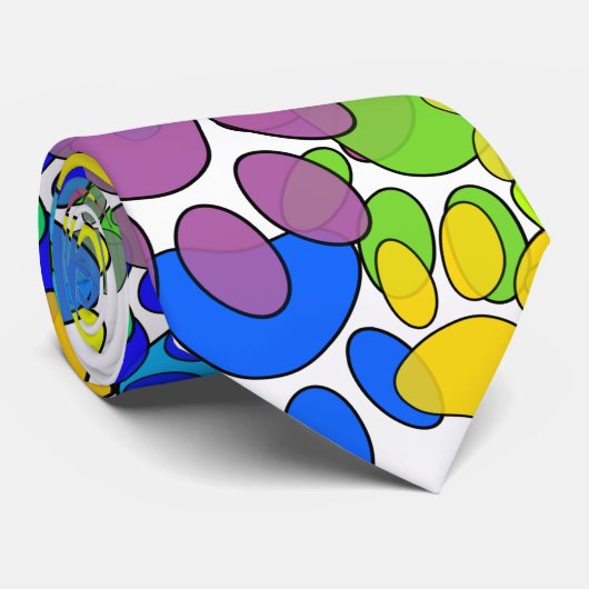 犬の足の跡が一面に広がっている ネクタイ (ロール)