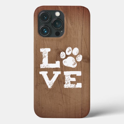 犬の足の跡が好き Case-Mate iPhoneケース (裏面)