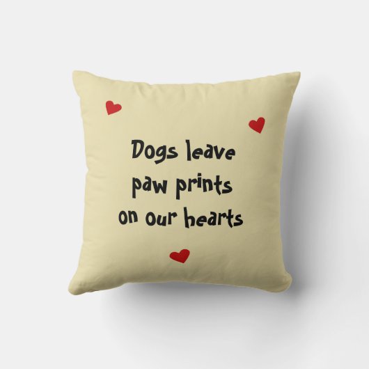 犬の足はあなたの写真の枕を記念写真プリント クッション (裏面)