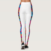 犬の足はカラフルのレギンスを印刷 レギンス (裏面)