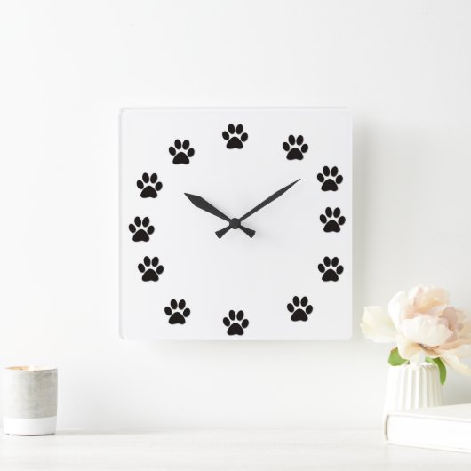 犬の足は時計のまわりにを印刷 – 時計 (ホーム)