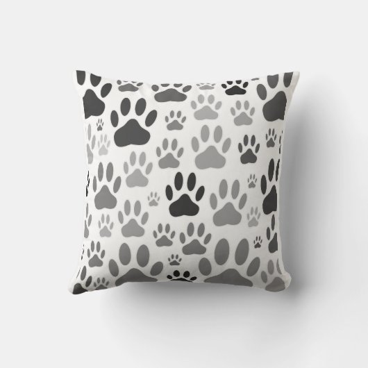 犬の足は犬の名前カスタム全体を印刷 クッション (裏面)