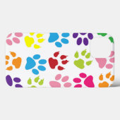 犬の足カラフル跡 Case-Mate iPhoneケース (裏面 (横))