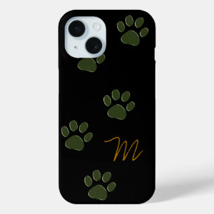 犬の足パーソナライズされた iPhone 15ケース