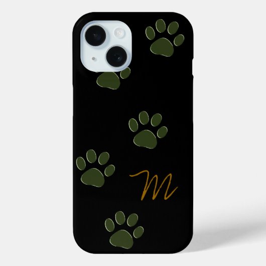 犬の足パーソナライズされた Case-Mate iPhoneケース (裏面)