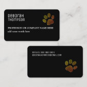 犬の足ペットの名刺 名刺 (正面/裏面)