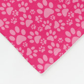 犬の足ペット毛布 フリースブランケット (角)