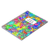 犬の足跡がたくさんある ノートブック (左側)