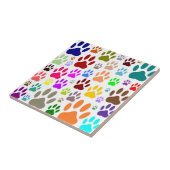 犬の足跡が全体に タイル (側面)