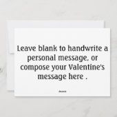 犬の足跡カスタマイズ可能なバレンタインズデーメッセージ シーズンカード (裏面)