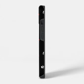 犬の足跡ハート柄 iPhoneケース (左側面)