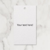 犬の足跡パターン ギフトタグ (裏面)