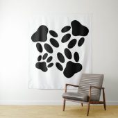 犬の足跡パターン タペストリー (インサイチュ)