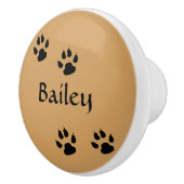 犬の足跡 セラミックノブ (右)