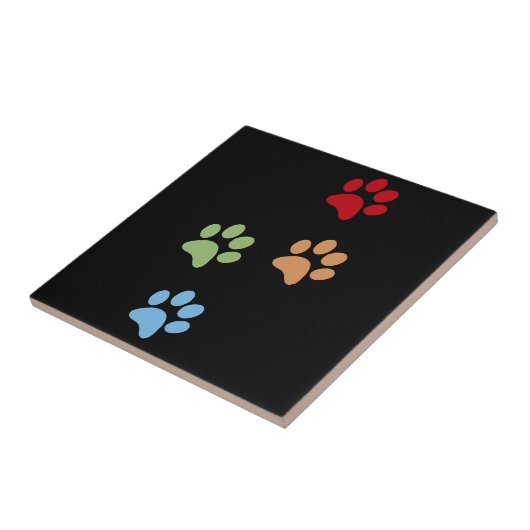 犬の足跡 タイル (側面)