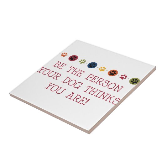 犬の足跡 タイル (側面)